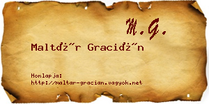 Maltár Gracián névjegykártya